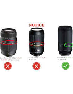 Cubierta de tapa de lente 67 mm Huipuxiang para Tamron 70-300 mm 2