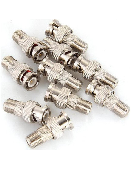 Adaptador BNC a RCA Nightwolf 10 PCS para CCTV RG59