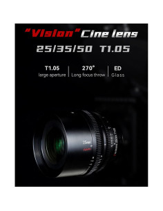 Lente de Cine 7artisans 25mm T1.05 para Cámaras Sony E-Mount 2