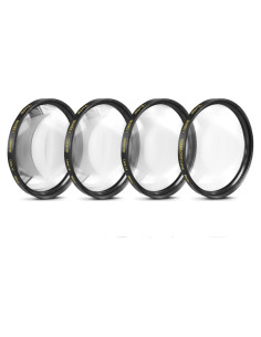 Juego de Filtros Close-Up 58mm Big Mike's +1, +2, +4, +10 Dioptrías