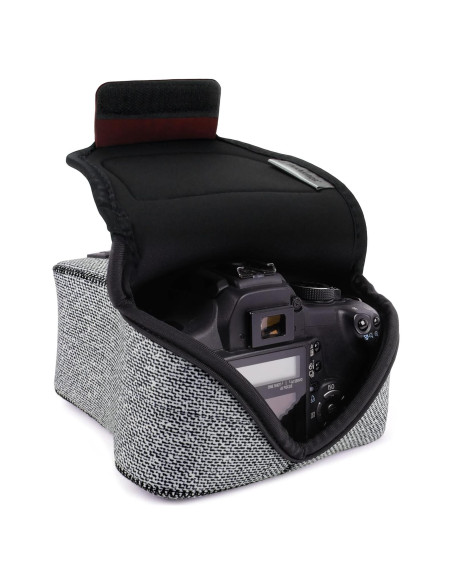 Funda Neopreno para Cámara DSLR USA GEAR Gris Tejido