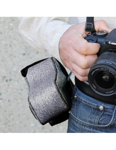 Funda Neopreno para Cámara DSLR USA GEAR Gris Tejido
