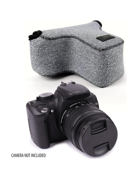 Funda Neopreno para Cámara DSLR USA GEAR Gris Tejido