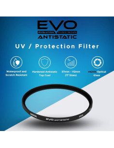Filtro UV Antiestático Hoya EVO 72mm - Vidrio Óptico UV de 16 Capas 2