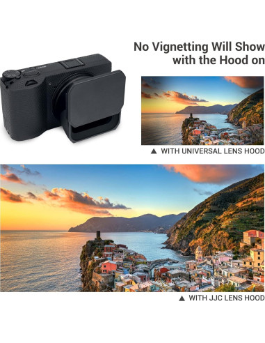 Capucha de lente JJC para Ricoh GR III y HDF - Protección óptima