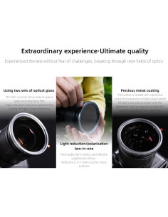 Filtro Kase CPL/ND Combo 46mm Vidrio Óptico Resistente 2