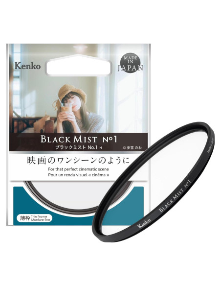 Filtro de Efecto Suave Kenko Black Mist No.1 62mm - Hecho en Japón Filtro de Efecto Suave Kenko Black Mist No.1 62mm - Hecho en Japón