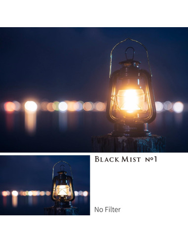 Filtro de Efecto Suave Kenko Black Mist No.1 62mm - Hecho en Japón