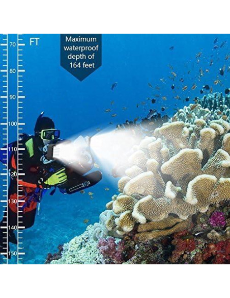 Luces Submarinas Suptig 84 LED Impermeables 50m para Cámaras