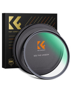 Filtro UV K&F Concept 49mm Vidrio Templado HD Resistente