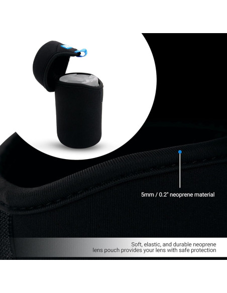 Funda de Lente de Neopreno JJC para Lentes Sin Espejo 78x118mm