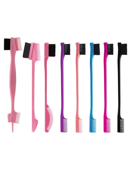 Juego de 8 Peines de Control de Bordes Goiple - Colores Variados