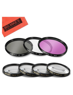 Juego de Filtros 58mm 7PC para Fujifilm X-T2, X-T3, X-T10, X-T20