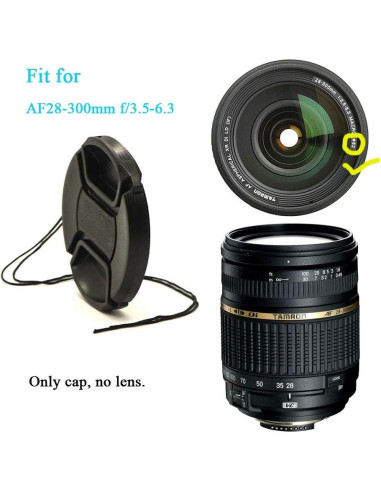 Tapa de lente 62mm Fire Rock para Nikon y Sony - 2 Packs