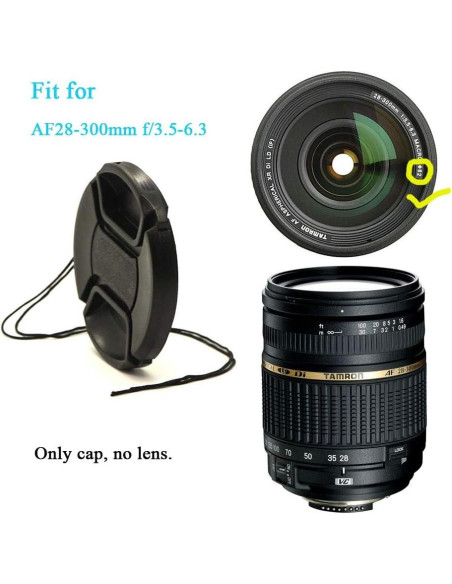 Tapa de lente 62mm Fire Rock para Nikon y Sony - 2 Packs Tapa de lente 62mm Fire Rock para Nikon y Sony - 2 Packs