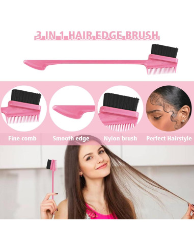 Juego de 8 Peines de Control de Bordes Goiple - Colores Variados