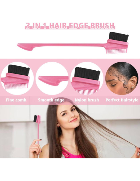 Juego de 8 Peines de Control de Bordes Goiple - Colores Variados