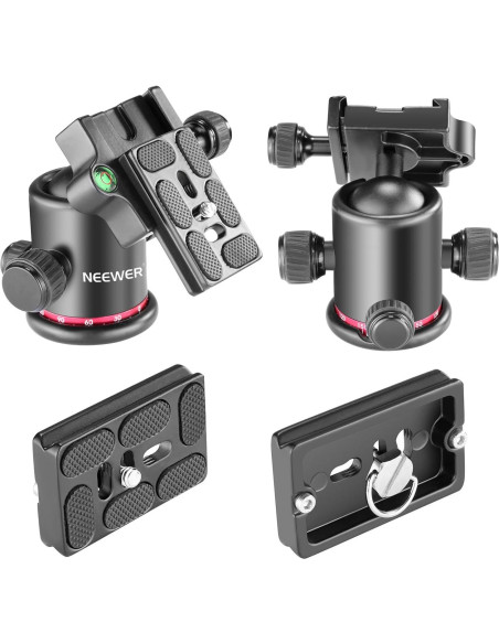 Cabezal de bola panorámico Neewer 360 con placa QR 1/4"