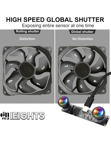 Módulo de Cámara USB IEights 1200P Doble Lente 3D 120fps