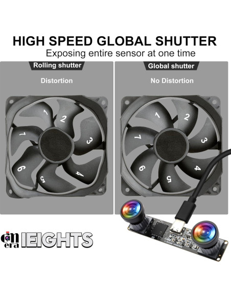 Módulo de Cámara USB IEights 1200P Doble Lente 3D 120fps