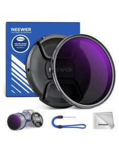 Filtro ND Variable 62mm NEEWER ND2-400 con Accesorios