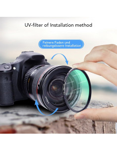 Filtro UV Ultra Delgado AMOTOK 46mm Vidrio Óptico 16 Capas 2