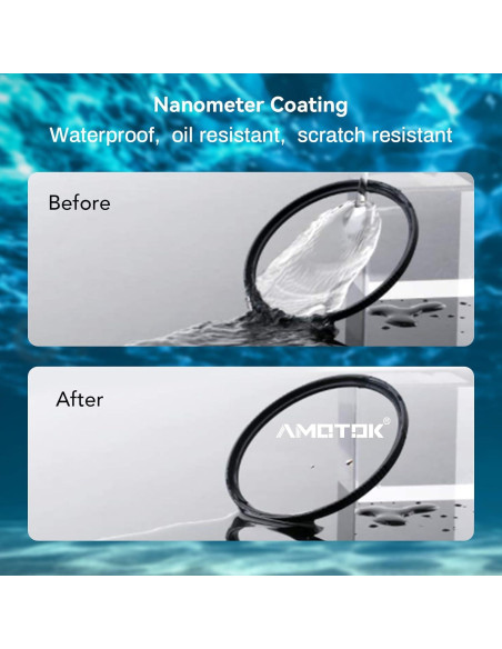 Filtro UV Ultra Delgado AMOTOK 46mm Vidrio Óptico 16 Capas Filtro UV Ultra Delgado AMOTOK 46mm Vidrio Óptico 16 Capas