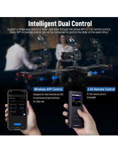Deslizador de Cámara Motorizado NEEWER ER1-120 120cm Control App 2
