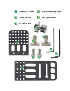 Soporte en L DINESK para Cámara Profesional con Placa Queso 2