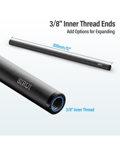 Varillas de Fibra de Carbono SIRUI 15mm 30cm Paquete de 2 2