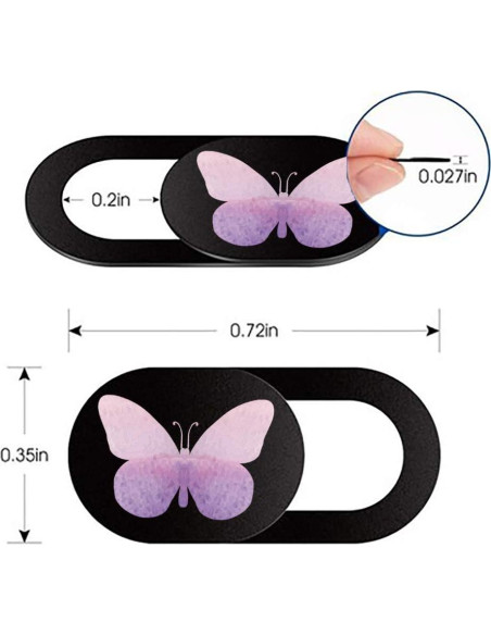 Cubierta de Cámara Webcam IMNEXT2U Ultra Delgado Mariposa