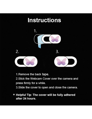 Cubierta de Cámara Webcam IMNEXT2U Ultra Delgado Mariposa