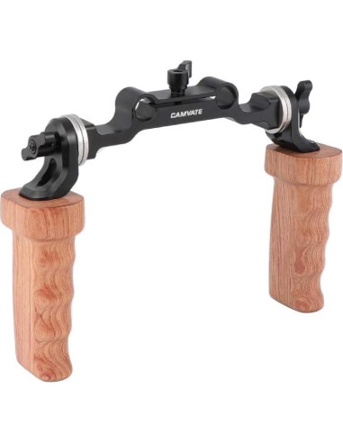Empuñaduras de Madera CAMVATE M6 para Rig de Hombro DSLR