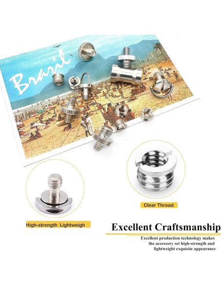 Juego de 12 Tornillos de Montaje para Cámara Matrelt