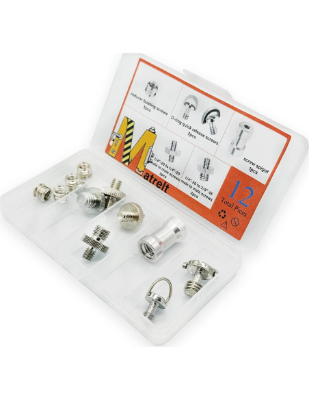 Juego de 12 Tornillos de Montaje para Cámara Matrelt