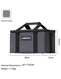 Bolsa de Cámara AMBITFUL PB18 con Compartimentos Ajustables 2