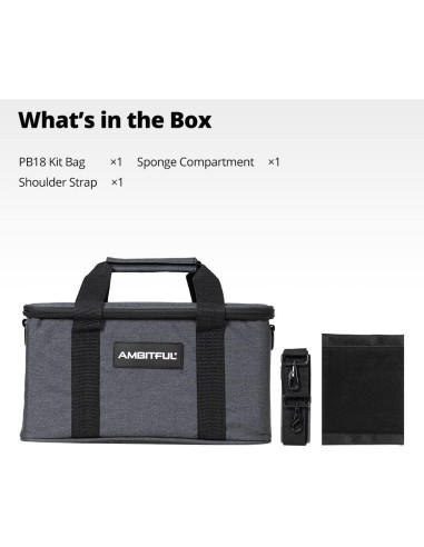 Bolsa de Cámara AMBITFUL PB18 con Compartimentos Ajustables