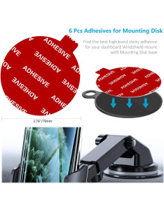 Adhesivos Doble Cara VHB AZXYI 6 Pcs 70mm para Soporte de Cámara 2