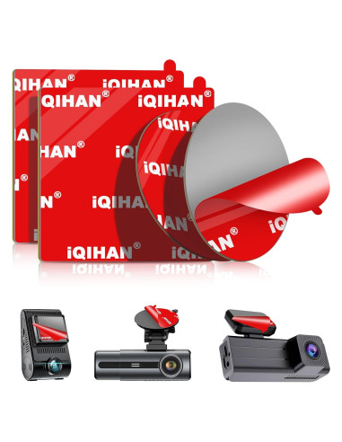 4 Almohadillas Adhesivas Doble Cara Pormkig para Cámara de Tablero