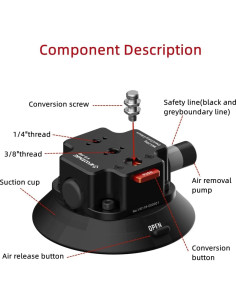 Soporte de cámara IFOOTAGE VS-146 con ventosa profesional 2