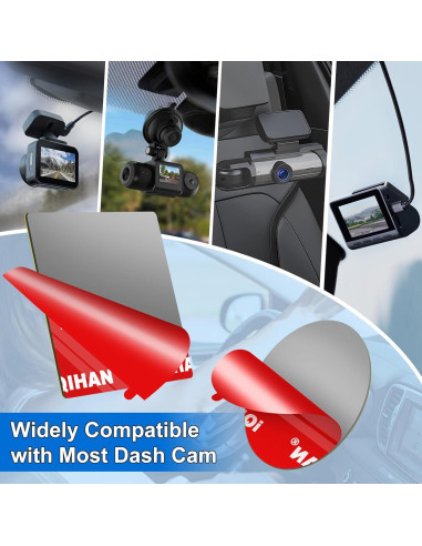 4 Almohadillas Adhesivas Doble Cara Pormkig para Cámara de Tablero