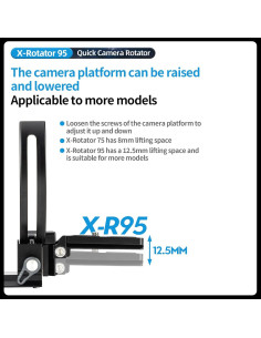 Soporte Vertical Fotopro X-R95 para Cámara DSLR SLR 0.22kg 2