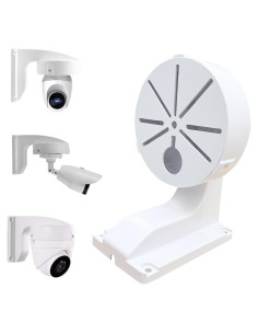 Soporte de Pared en L para Cámara de Seguridad DaHua Hikvision