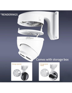 Soporte de Pared en L para Cámara de Seguridad DaHua Hikvision 2