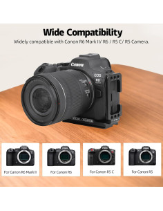 Soporte en L Nitze T-C05A para Canon R6 Mark II/R6/R5C/R5 2