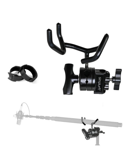 Kit de Montaje de Brazo de Micrófono Simplurfi - Soporte Metal Negro