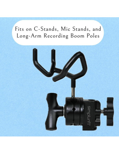 Kit de Montaje de Brazo de Micrófono Simplurfi - Soporte Metal Negro