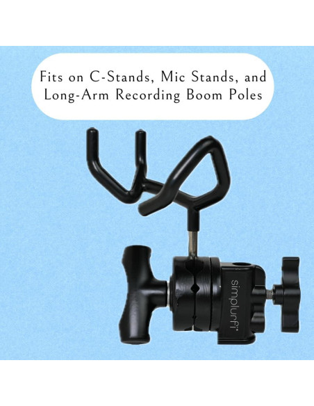 Kit de Montaje de Brazo de Micrófono Simplurfi - Soporte Metal Negro