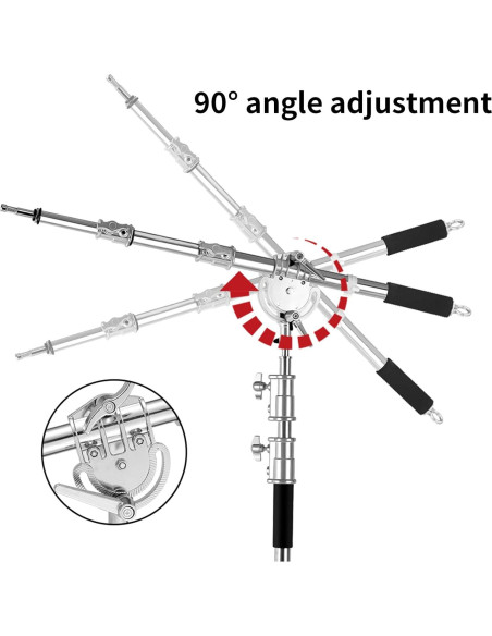 Brazo de Extensión Ajustable Soonpho para Fotografía 110-250 cm Brazo de Extensión Ajustable Soonpho para Fotografía 110-250 cm