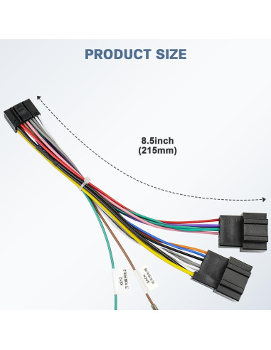 Adaptador de Arnés de Radio ISO 16 Pines Fiegromech para Chevrolet